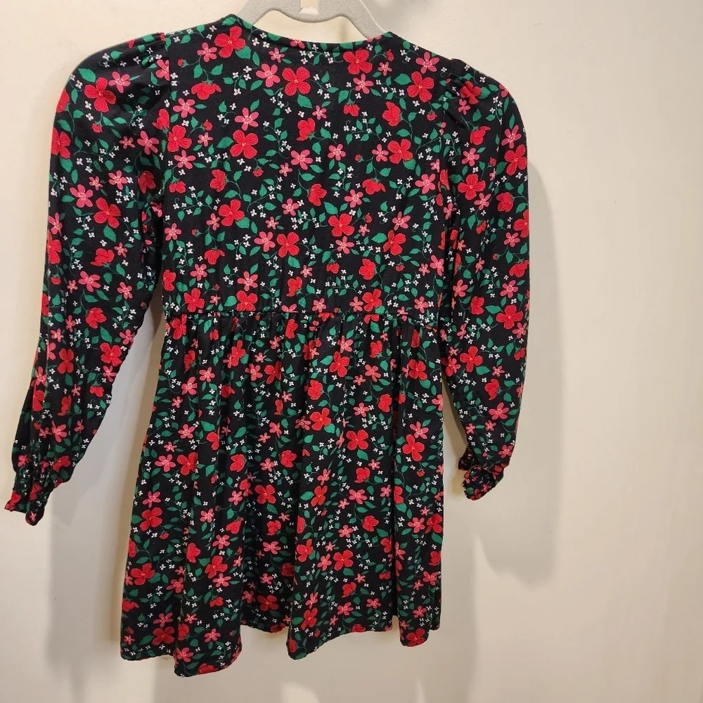 Cat & Jack Girls Long Sleeves Floral Woven Dress size M(8)